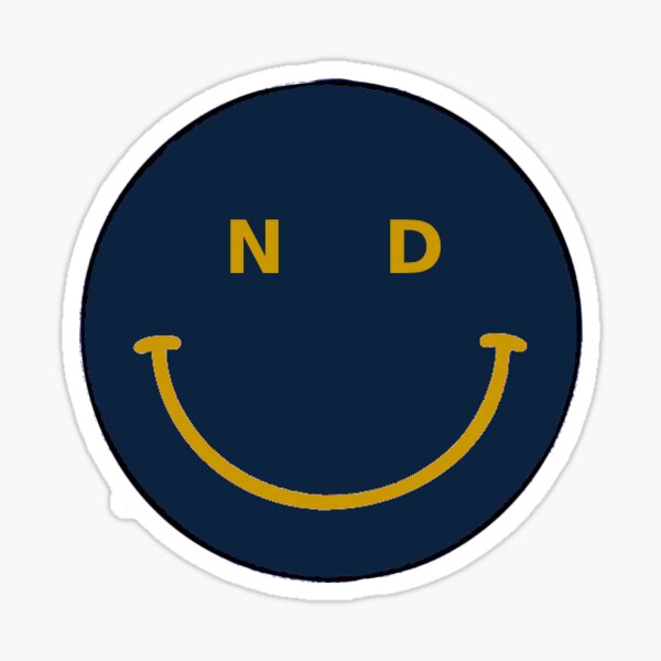 Item preview, Notre Dame smiley face designed and sold by lizkot.