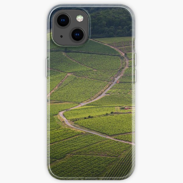 Landscape of vineyards of the Beaujolais iPhone Soft Case