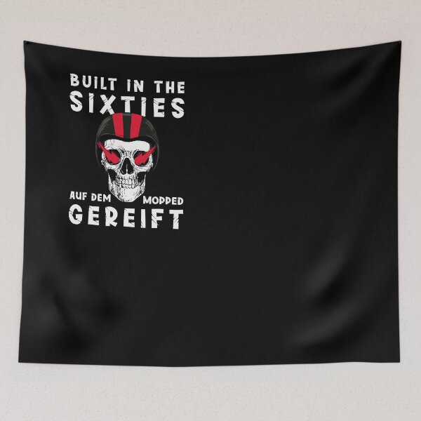 Item preview, Motorcycle gift biker saying Born in the 60s designed and sold by SiRaGeckoDesign.