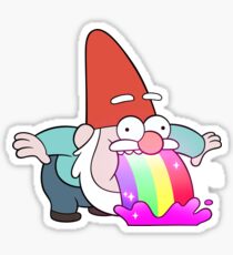 Rainbow Vomiting Gnome Sticker