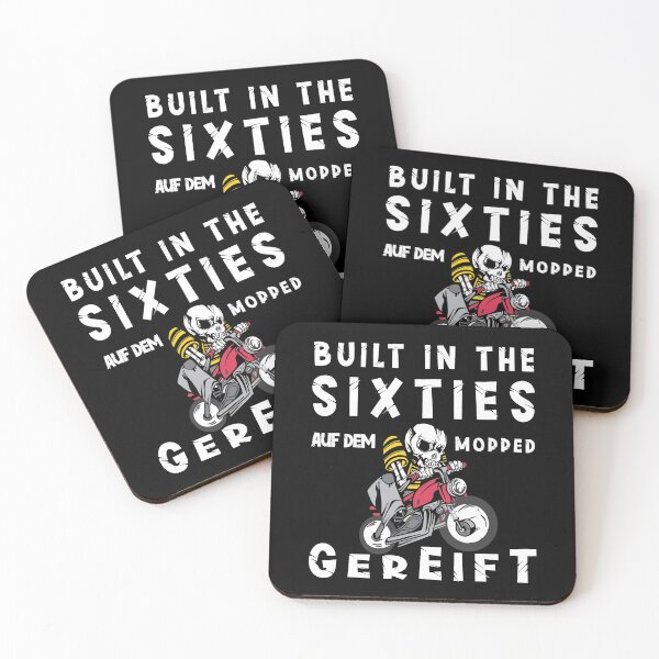 Item preview, Motorcycle gift biker saying Born in the 60s designed and sold by SiRaGeckoDesign.