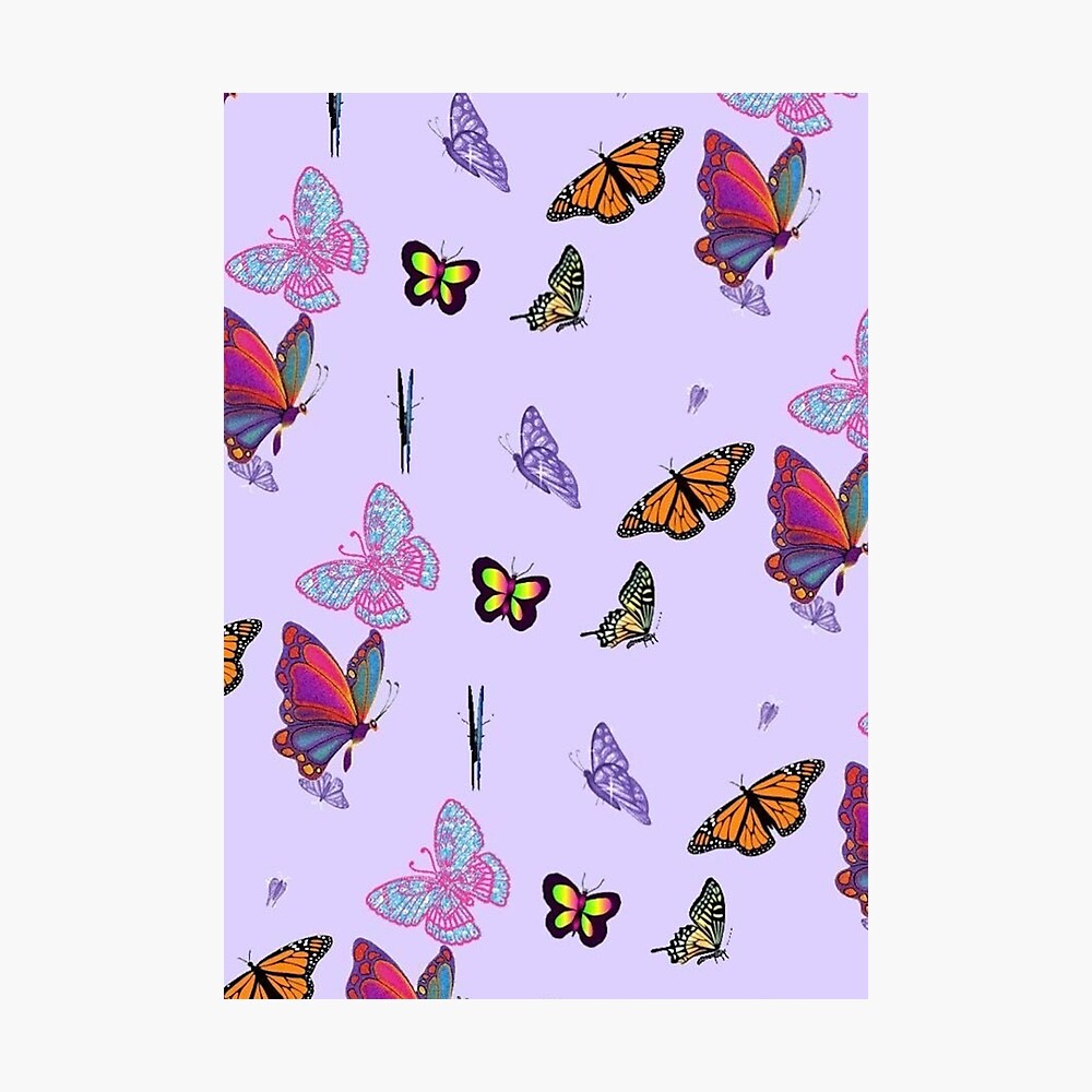 butterfly vsco pattern Art Board Print for Sale by Lovelife360
