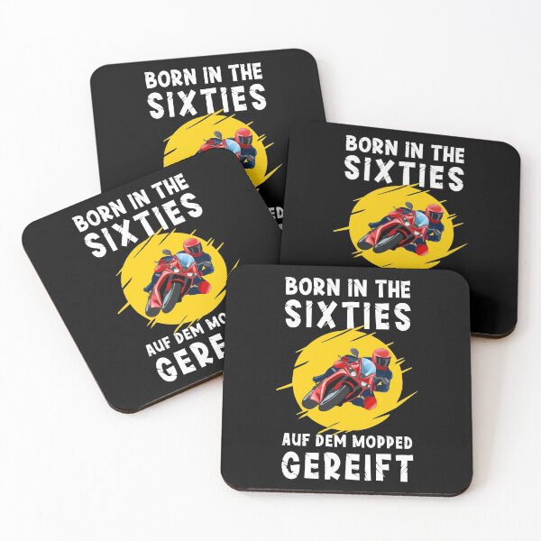 Item preview, Motorcycle gift biker saying Born in the 60s designed and sold by SiRaGeckoDesign.