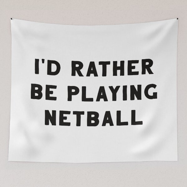 Item preview, I'd Rather Be Playing Netball designed and sold by teesaurus.
