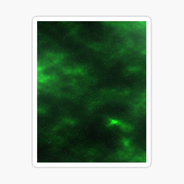 Green Galaxy Sticker