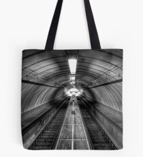Pedestrian Tunnel Escalators Tote Bag