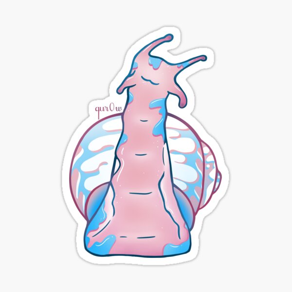 Transgender Pride Snail Sticker