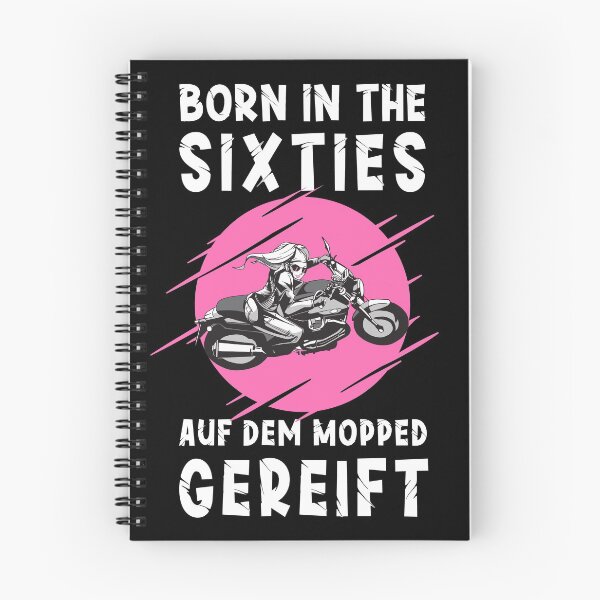 Item preview, Motorcycle gift biker saying Born in the 60s designed and sold by SiRaGeckoDesign.
