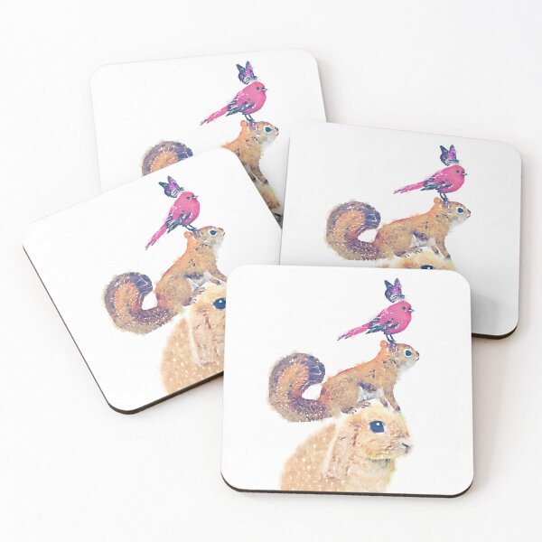 Item preview, Support Friends    Rabbit Squirrel Bird Butterfly  designed and sold by monpetitbijou.