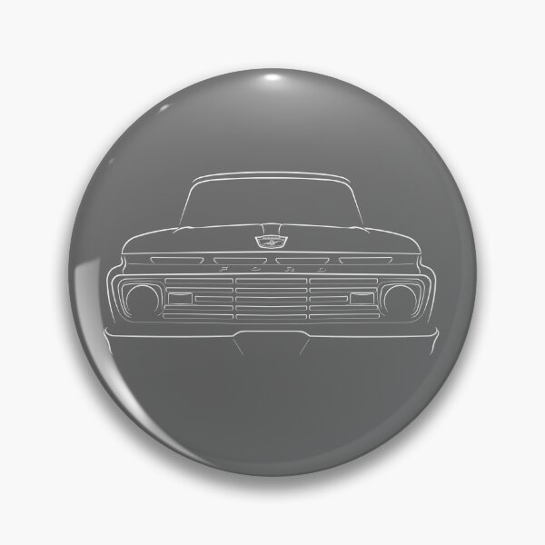 Item preview, 1963 Ford F-100 - front stencil, white designed and sold by mal-photography.