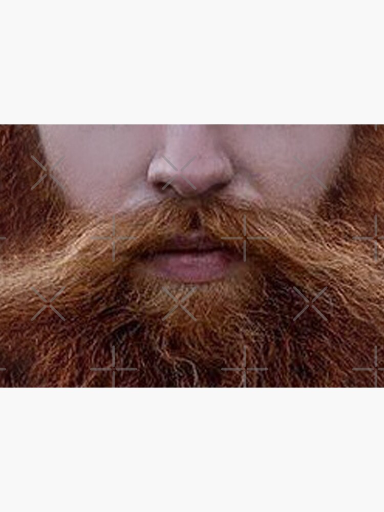 Hipster Red Beard Photo Realistic Men's by RKasper