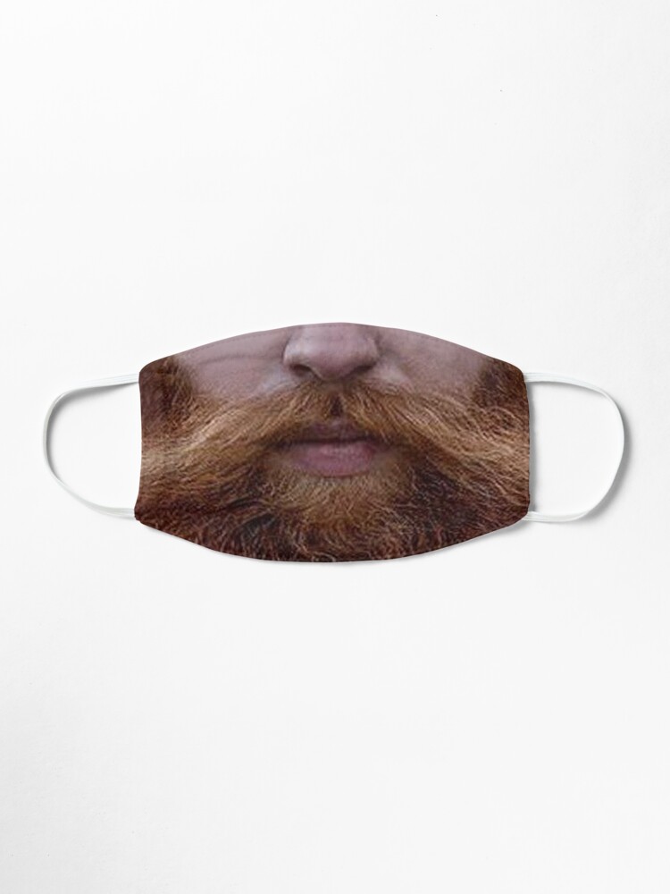 Alternate view of Hipster Red Beard Photo Realistic Men's Mask