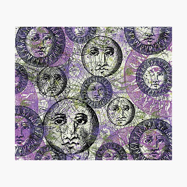 Item preview, Mr and Mrs purple moon #3 of celestial collection  designed and sold by Joysdigitalart.