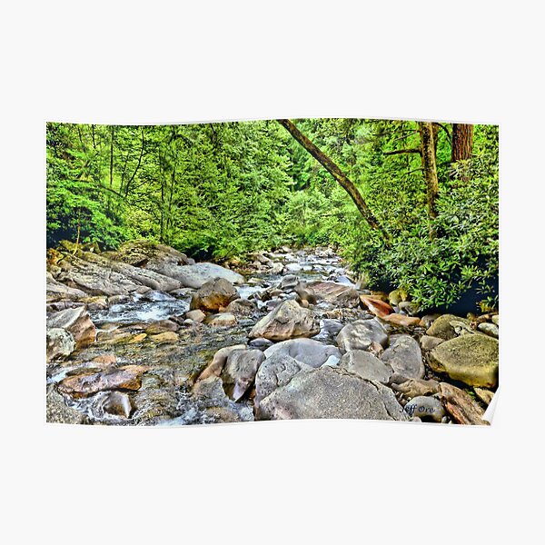 "Mountain Stream (HDR)" Poster by oreproductions Redbubble