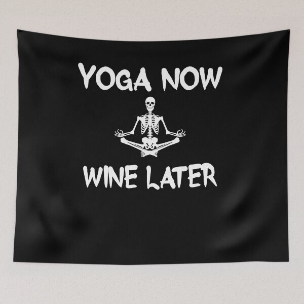 Item preview, Yoga Now Wine Later designed and sold by Merch By ika.