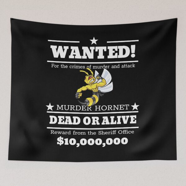 Item preview, Funny Murder Hornets 2020 Invasión de abejas, Retro Vintage Viral News Save the Bees designed and sold by PrintOfi.
