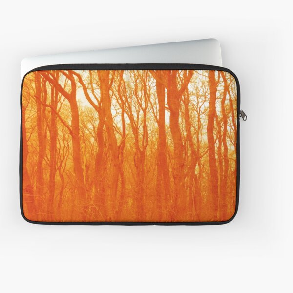 VELVET WOOD Orange Laptop Sleeve