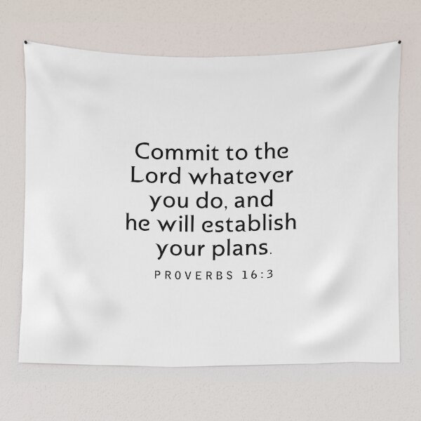 Item preview, Proverbs 16:3 designed and sold by corbrand.