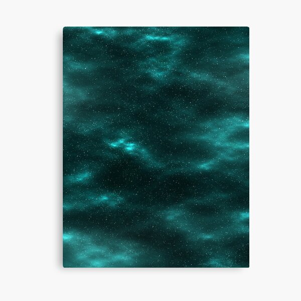 Turquoise Galaxy Canvas Print