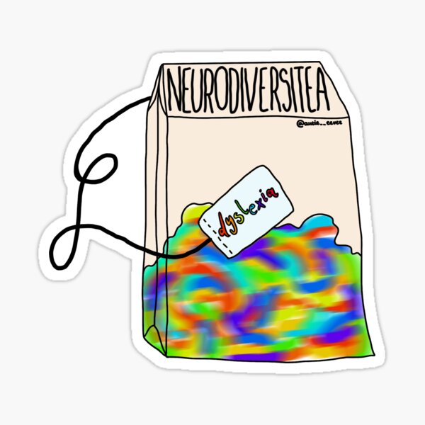 Neurodiversitea Types (Dyslexia) Sticker