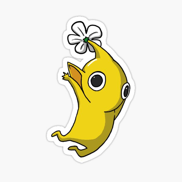 Gelber springender Pikmin Sticker