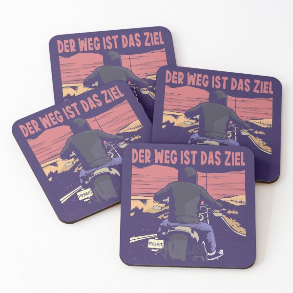 Item preview, Biker saying The way is the goal Motorcyclists designed and sold by SiRaGeckoDesign.