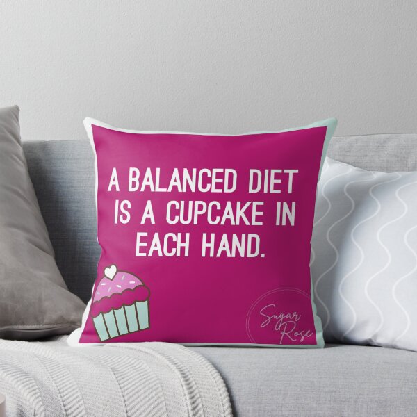 Item preview, A balanced diet is a cupcake in each hand designed and sold by sugarrosekitch.