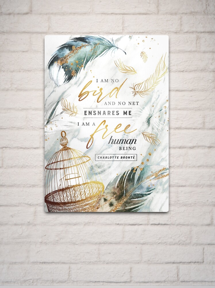 Thumbnail 2 of 4, Metal Print, I am no bird designed and sold by stellaarts.