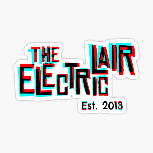 3D "The Electric Lair" Sticker