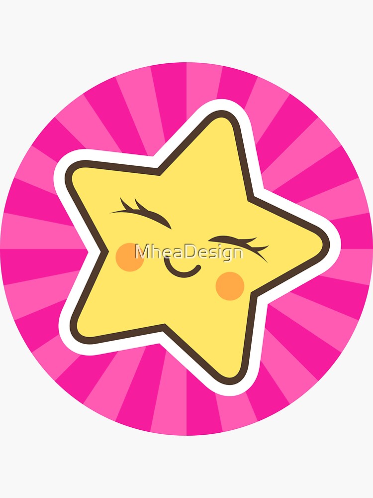 Cute star' Sticker