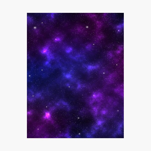 Shades of Purple Galaxy Photographic Print