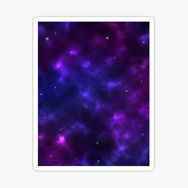 Shades of Purple Galaxy Sticker
