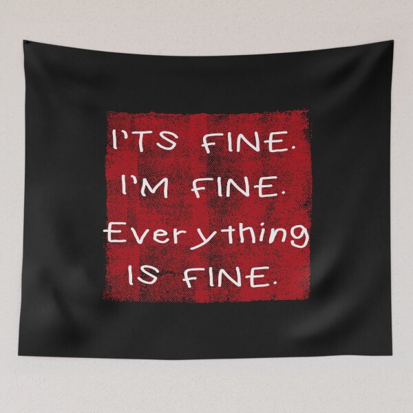 Item preview, It's fine i'm fine everything is fine,gift for teen,Introvert Shirt, Workout Shirt designed and sold by delkh07.