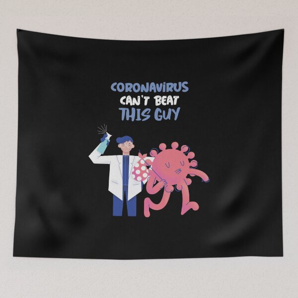 Item preview, Disinfect Coronavirus can't beat this guy health-care worker appreciation designed and sold by javes93.