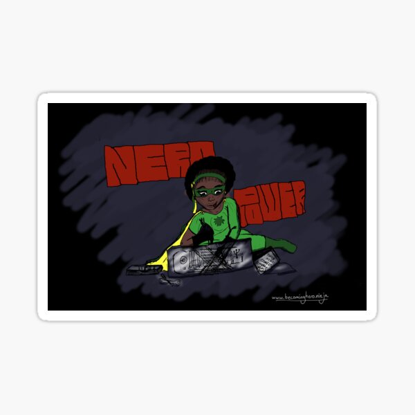 Becoming Hero - Natasha "Nerd Power" Sticker