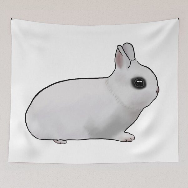 Item preview, Dwarf Hotot Rabbit designed and sold by Lilystreet.