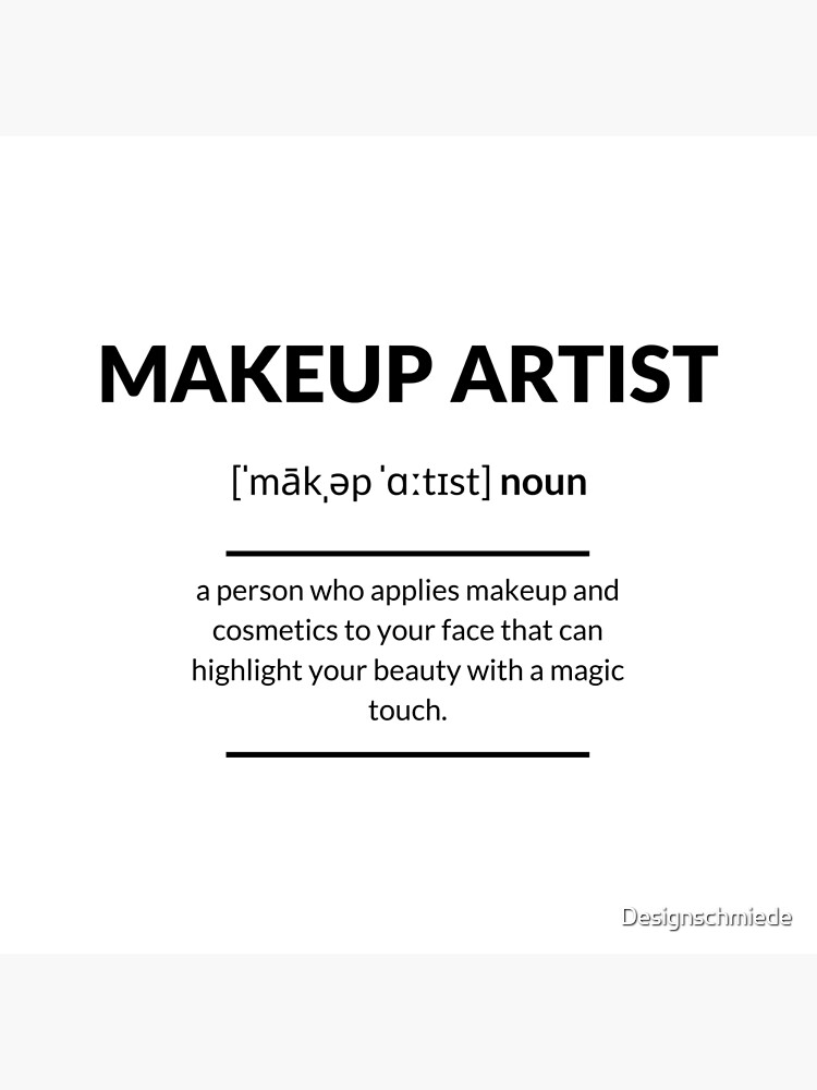 Makeup Artist Definition