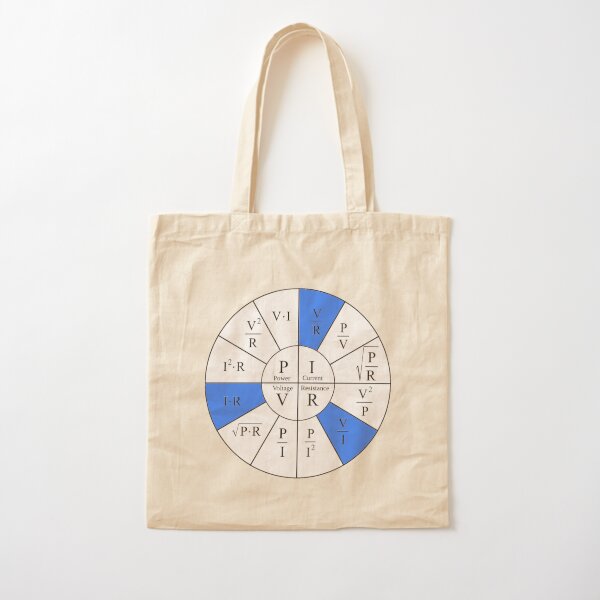 Ohm, Electric Current, Electricity, Electrical Resistance, Conductance, Electrician, Ampere, Electrical Network Cotton Tote Bag
