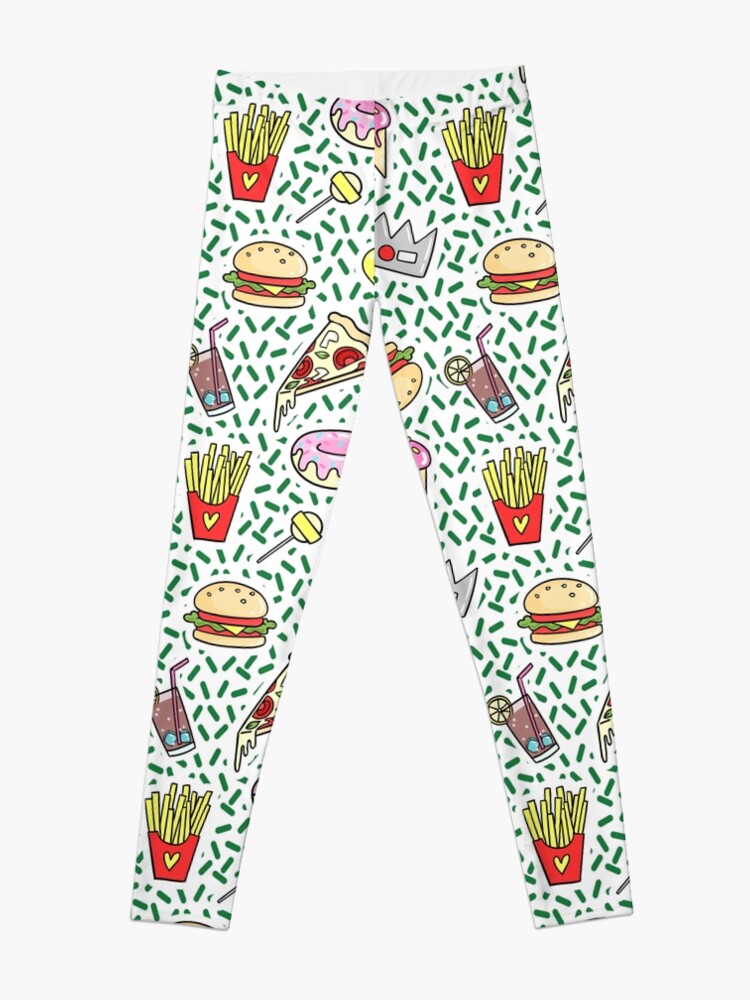 Thumbnail 3 of 5, Leggings, Burgersexual designed and sold by thunderquack.