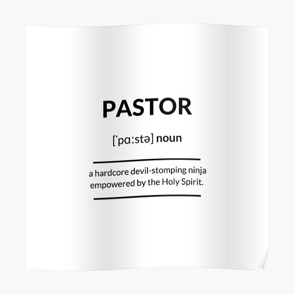 pastor-definition-dictionary-collection-poster-for-sale-by