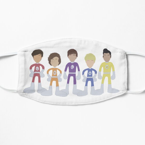 Adventurous Adventures of One Direction Outlines Flat Mask
