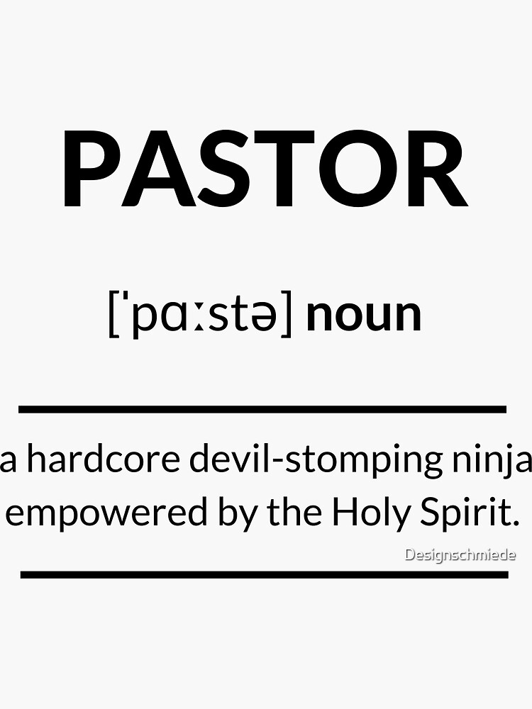 pastor-definition-dictionary-collection-sticker-for-sale-by