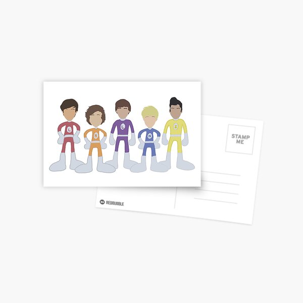 Aventures aventureuses de One Direction Outlines Carte postale