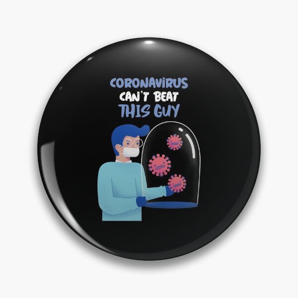 Item preview, Cute Captured and Contained Coronavirus can't beat this guy health-care worker appreciation designed and sold by javes93.