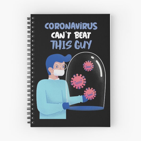 Item preview, Cute Captured and Contained Coronavirus can't beat this guy health-care worker appreciation designed and sold by javes93.