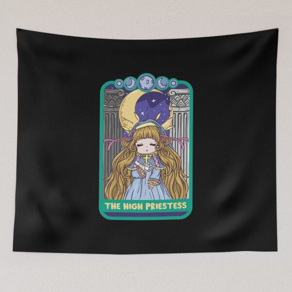 Item preview, The High Priestess - Cute Kawaii Anime Tarot Shirt designed and sold by biNutz.