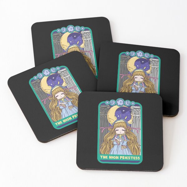 Item preview, The High Priestess - Cute Kawaii Anime Tarot Shirt designed and sold by biNutz.