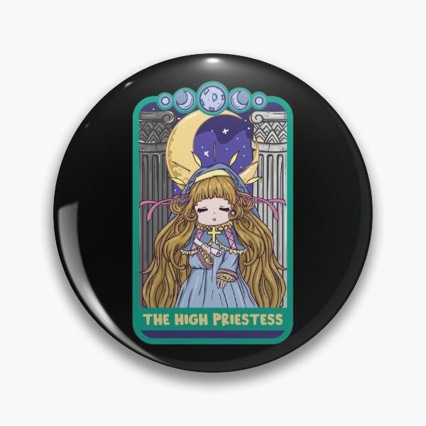 Item preview, The High Priestess - Cute Kawaii Anime Tarot Shirt designed and sold by biNutz.