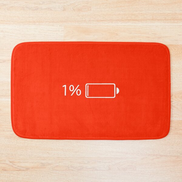 Item preview, Battery 1 % (red) designed and sold by Bob4rt.