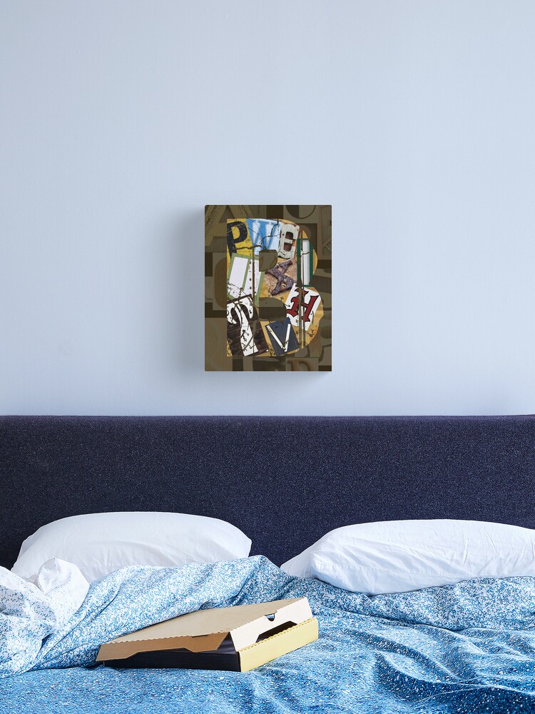 Thumbnail 1 of 3, Canvas Print, Lettered B designed and sold by littleoldhag.